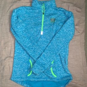 Ivory Ella zip up crew neck